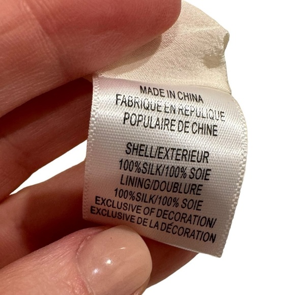 HAUTE HIPPIE Off White Swan Fringe Dress Size Large VGUC - Picture 9 of 11